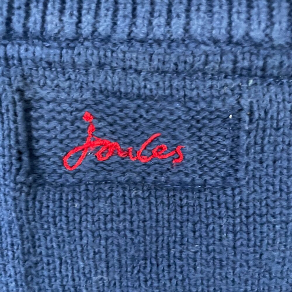 Joules Knitwear Polarbear Sweater 12/18 Month. Winter/Holiday. Blue,Red - Picture 8 of 8